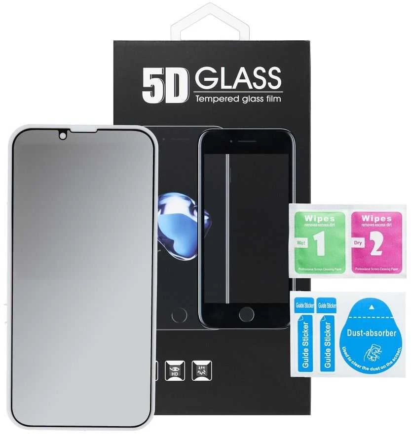 Oem Apsauginis stiklas Full Glue 5D skirtas iPhone 7/8 / SE 2020 / SE 2022 (Privatumas) juodas