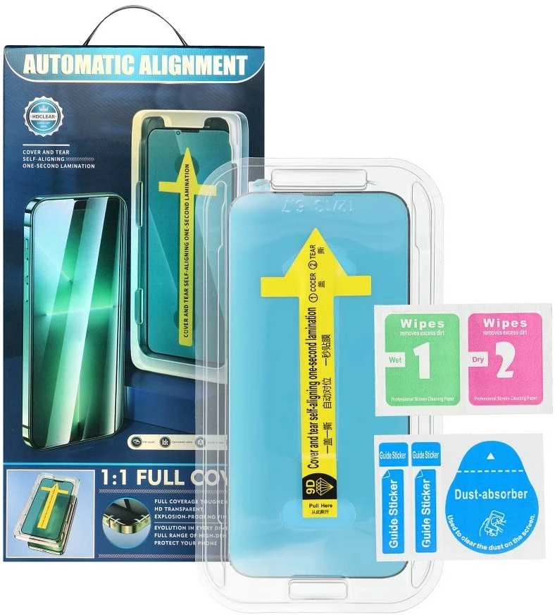 Oem 5D Full Glue Tempered Glass for iPhone XS MAX / 11 PRO MAX juodas with applicator