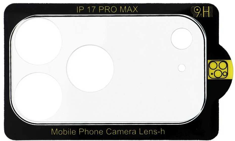 Oem 5D grūdintas „Full Glue“ kameros stiklas – skirtas „iPhone 17 Pro Max“ – skaidrus