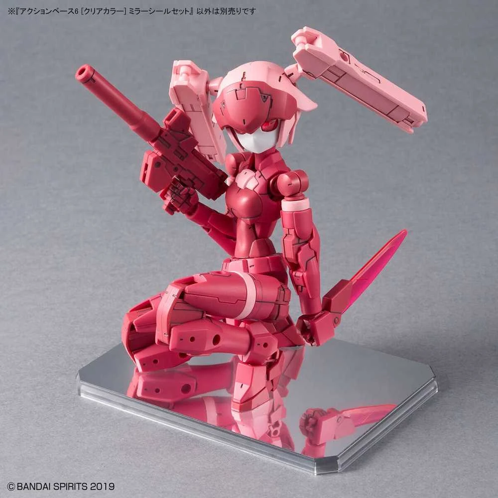 Bandai 6 SKAIDRIOS SPALVOS „ACTION BASIC“ [VEIDRODŽIO LIPDUKŲ RINKINYS]