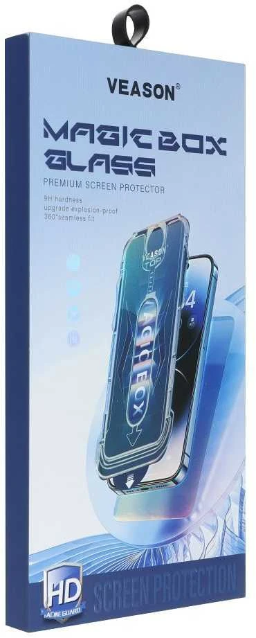 6D Pro Veason Easy-Install Glass + aplikatorius - skirtas iPhone 14 Pro Max juodas