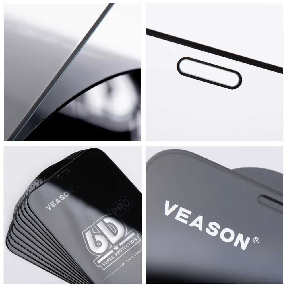 6D Pro Veason Glass (SET 10in1) - for Iphone 17 juodas