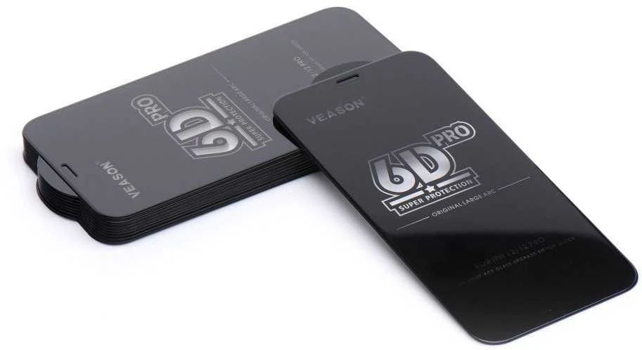 6D Pro Veason Glass (SET 10in1) - for Iphone 17 juodas