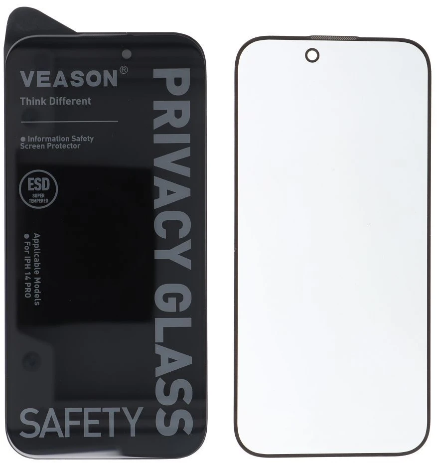 6D Pro Veason Privacy Glass - for Iphone 17 Pro juodas