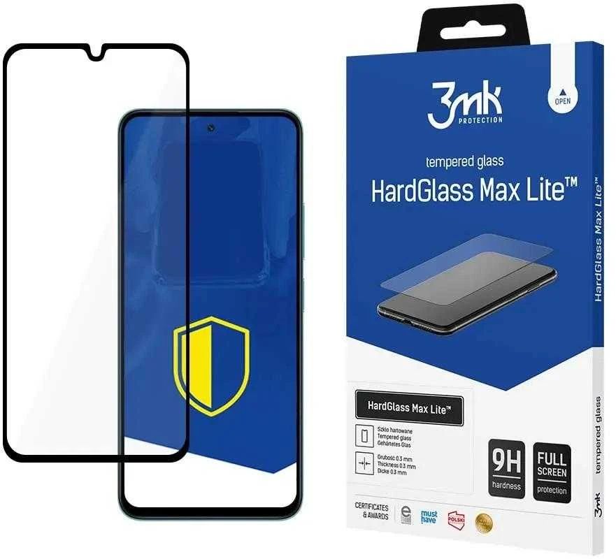 3MK HardGlass Max Lite Poco M6 5G juodas Fullscreen Glass Lite