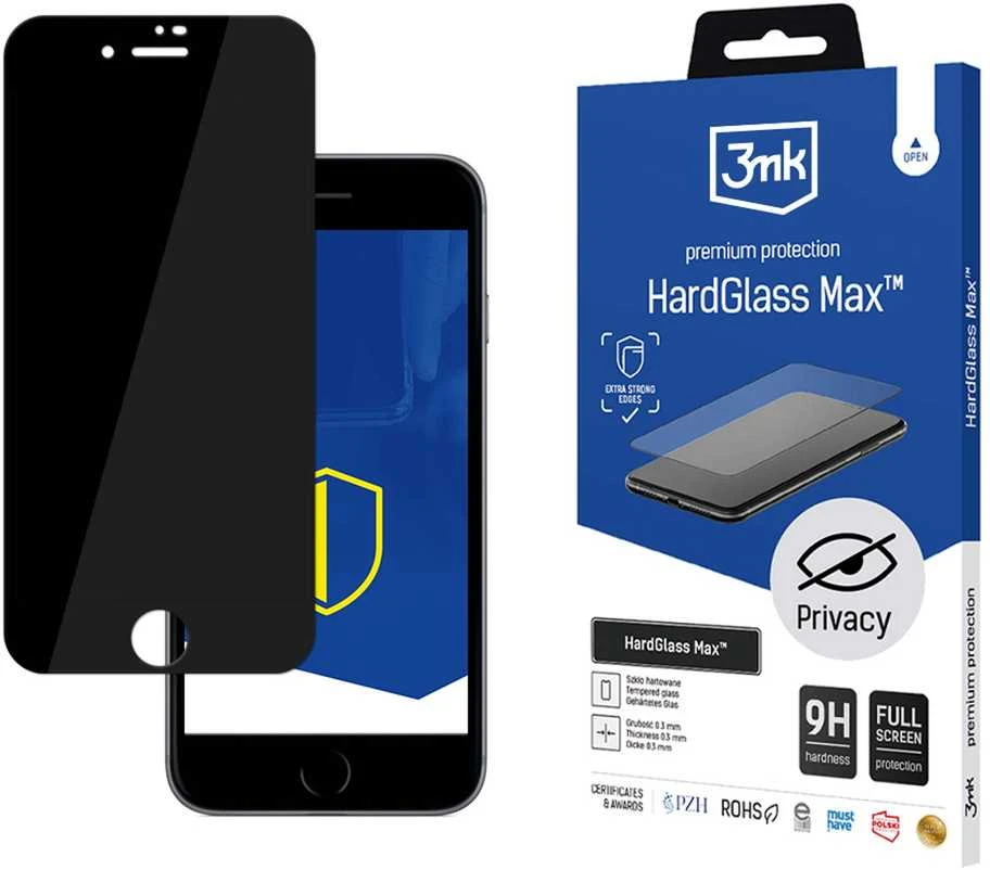 Nezatříděno 3MK HardGlass Max Privacy Apple iPhone 7/8 juodas Fullscreen Glass Privacy