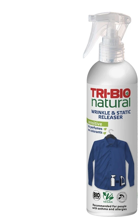 Priemonė drabužių, audinių raukšlių šalinimui tri-bio 0.21l