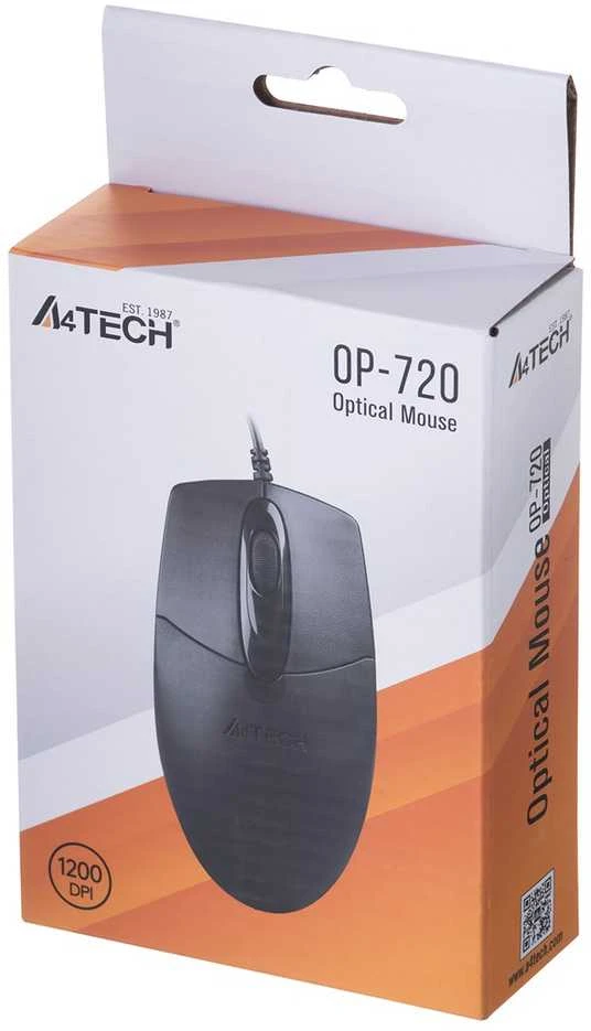 A4Tech A4TMYS43754 Pelė OP-720 Juodas USB