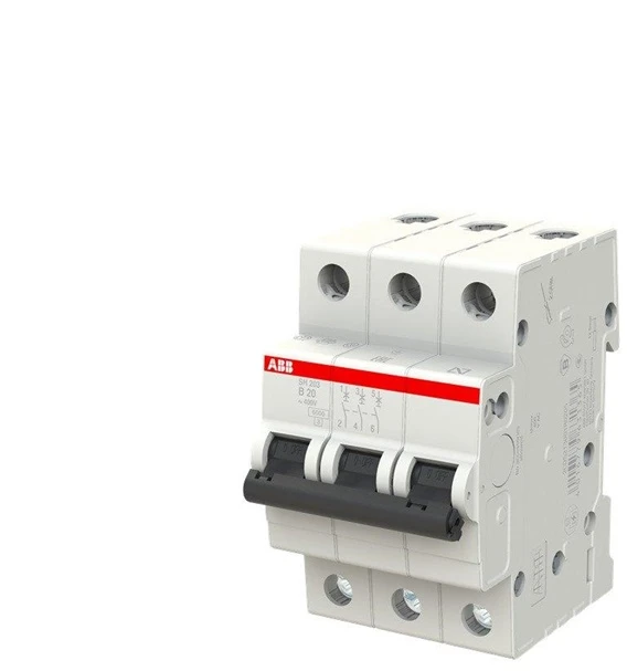 ABB IŠJUNGIKLIS AUTOMATINIS 3P B20A 6KA