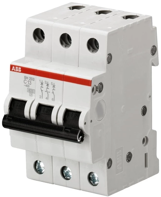Automatinis jungiklis ABB SH203, 3P, C, 63A, 6kA