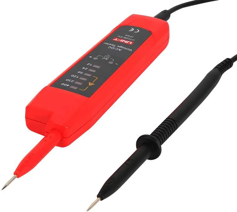 Įtampos testeris, auto AC/DC, CAT III 400V, 6V-400V, IP54, UNI-T