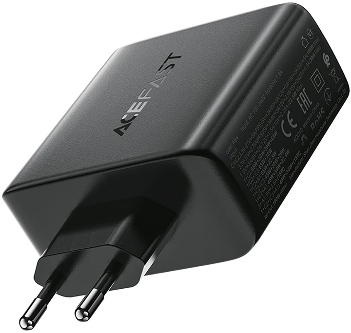 Įkroviklis Acefast A94 100W GaN 3xUSB-C/USB-A juodas