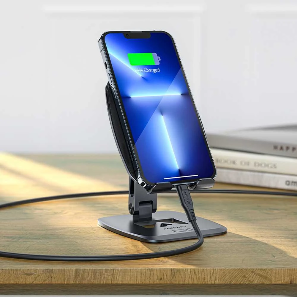 Acefast składany stojak / telefono laikiklis pilka (E13)