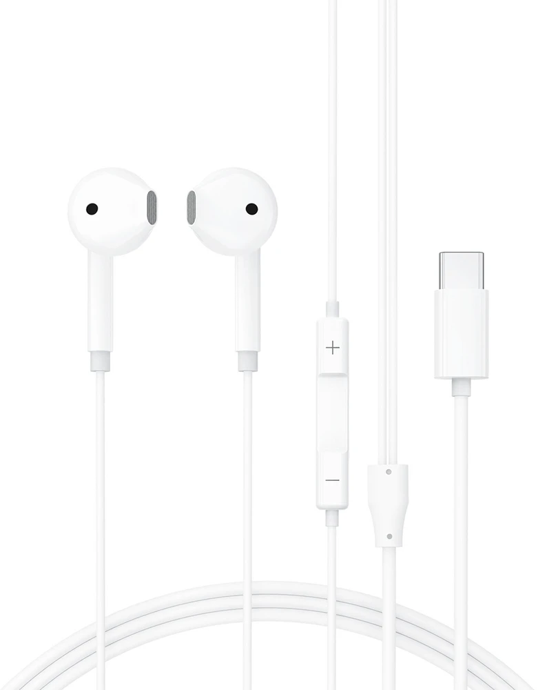 Acefast L13 In-Ear Ausinės su laidu with USB-C Mikrofonas - Baltas