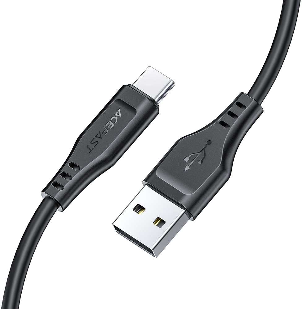 USB-C – USB-C UGREEN Acefast C3-04 1.2 m, 60 W (juoda)