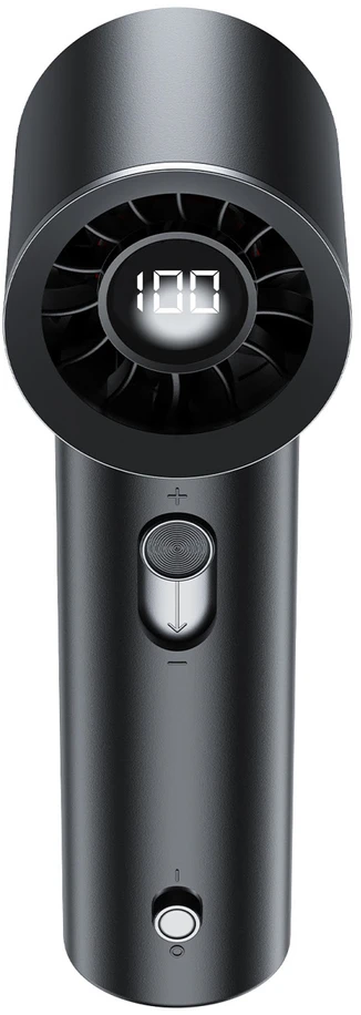 Ventiliatorius Acefast YF1 Mini Hand Fan with LED Ekranas and Free Airflow Adjustment - Juodas