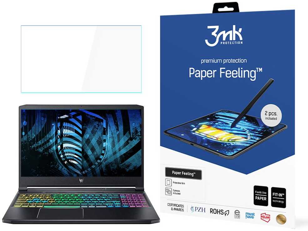 3Mk Protection Acer Predator Triton 300 - iki 17" 3mk Paper Feeling