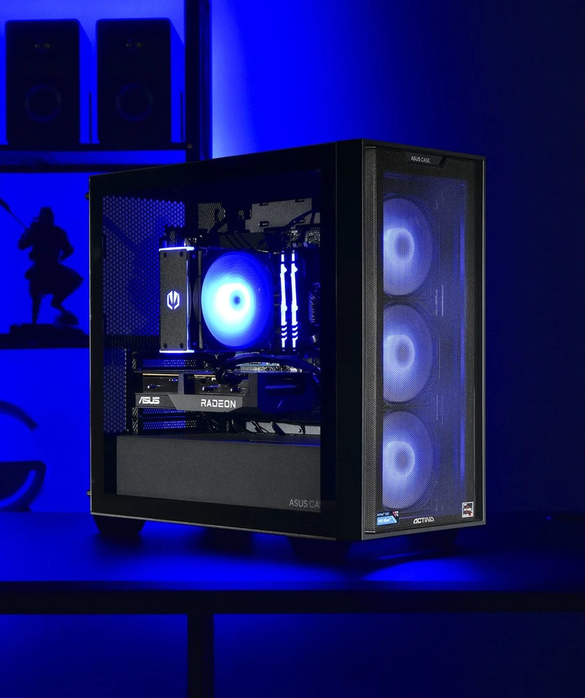 Stacionarus kompiuteris Kompiuteris - Actina AMD Ryzen 5 5600, 16 GB DDR4, 1 TB SSD, Radeon RX 7600 Juoda
