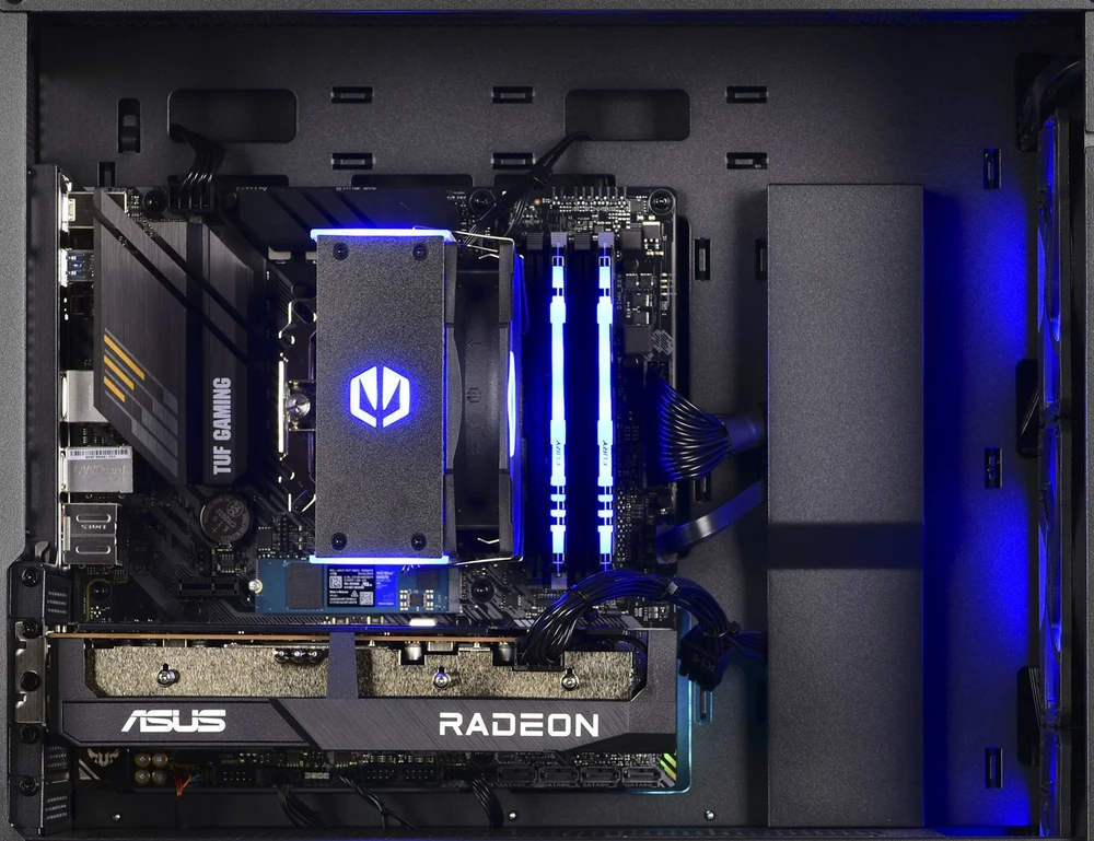Stacionarus kompiuteris Kompiuteris - Actina AMD Ryzen 5 5600, 16 GB DDR4, 1 TB SSD, Radeon RX 7600 Juoda