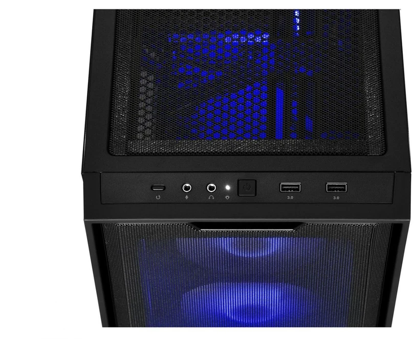 Stacionarus kompiuteris Kompiuteris - Actina AMD Ryzen 5 5600, 16 GB DDR4, 1 TB SSD, Radeon RX 7600 Juoda