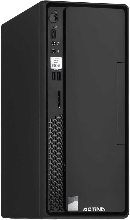 Stacionarus kompiuteris Actina 5901443382607 PC Intel® Core™ i5 i5-14400 8 GB DDR4-SDRAM 1 TB SSD Windows 11 Pro Education Mini Tower Juodas