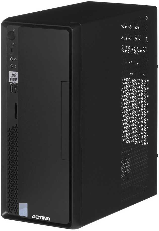 Stacionarus kompiuteris Actina 5901443382607 PC Intel® Core™ i5 i5-14400 8 GB DDR4-SDRAM 1 TB SSD Windows 11 Pro Education Mini Tower Juodas