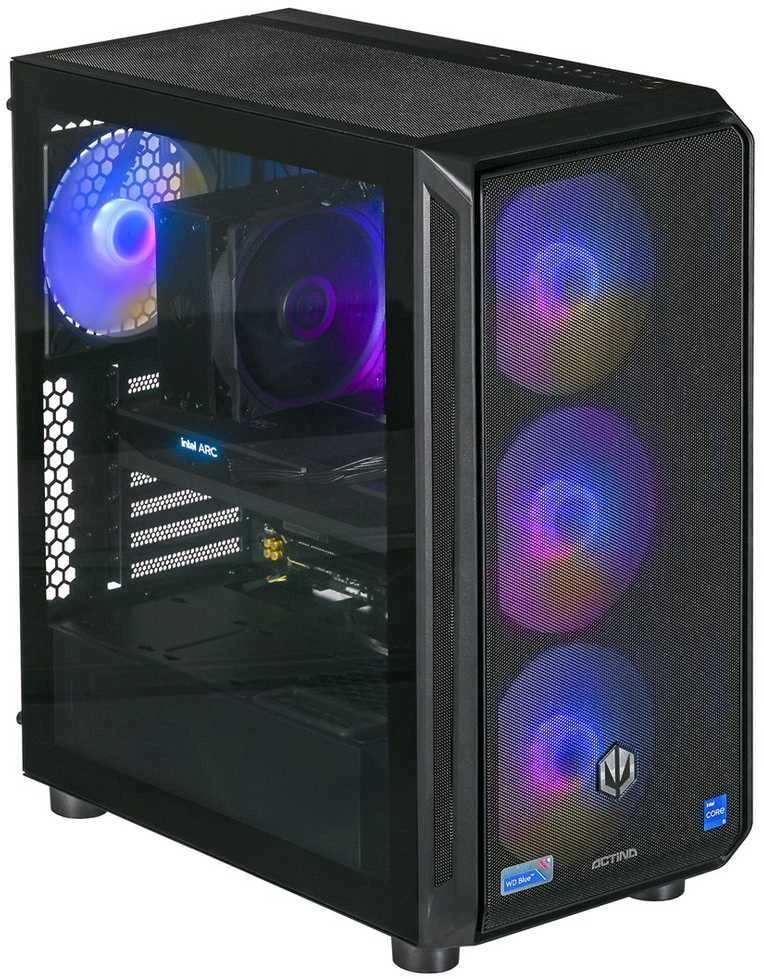 Stacionarus kompiuteris Actina 5901443410249 PC Intel® Core™ i5 i5-14400F 32 GB DDR5-SDRAM 1 TB SSD Intel Arc B580 Midi Tower Juodas