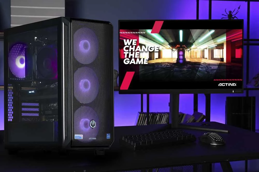 Stacionarus kompiuteris Actina 5901443410263 PC Intel® Core™ i5 i5-12600K 32 GB DDR5-SDRAM 1 TB SSD Intel Arc B580 Midi Tower Juodas