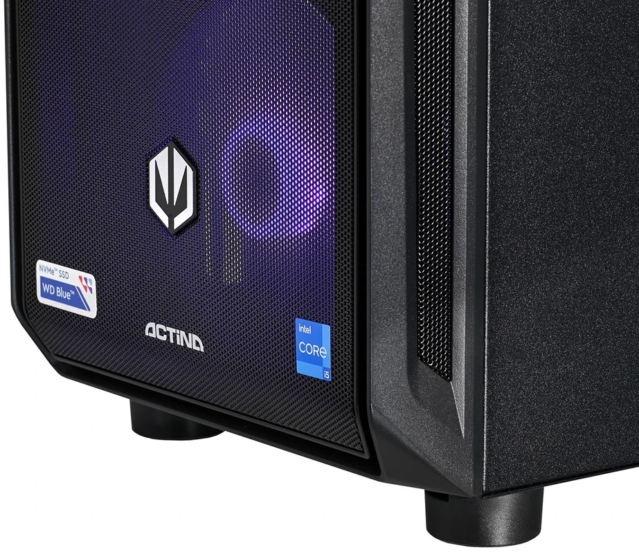 Stacionarus kompiuteris Actina 5901443410270 PC AMD Ryzen™ 5 7500F 32 GB DDR5-SDRAM 1 TB SSD Intel Arc B580 Midi Tower Juodas