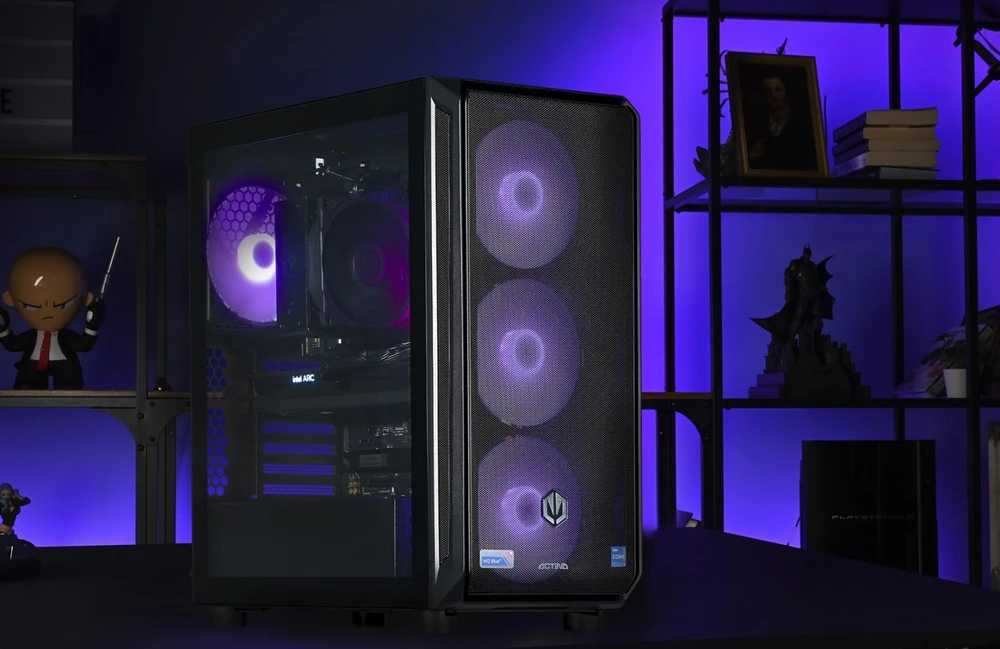 Stacionarus kompiuteris Actina 5901443410270 PC AMD Ryzen™ 5 7500F 32 GB DDR5-SDRAM 1 TB SSD Intel Arc B580 Midi Tower Juodas