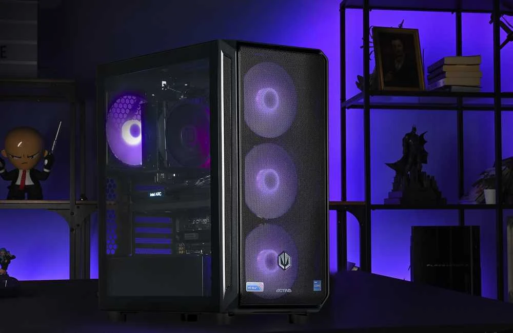 Stacionarus kompiuteris Actina 5901443410287 PC AMD Ryzen™ 5 8400F 32 GB DDR5-SDRAM 1 TB SSD Intel Arc B580 Midi Tower Juodas