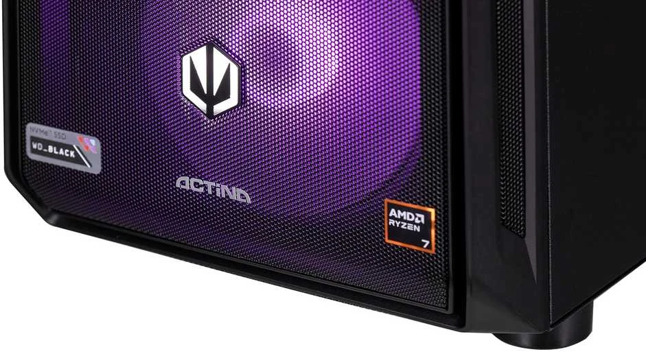 Stacionarus kompiuteris Actina 5901443411970 PC AMD Ryzen™ 9 9900X 32 GB DDR5-SDRAM 2 TB SSD NVIDIA GeForce RTX 5090 Windows 11 Home Midi Tower Juodas