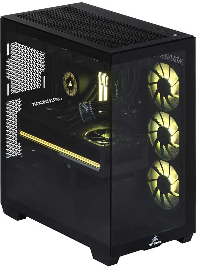 Stacionarus kompiuteris Actina 5901443412229 PC AMD Ryzen™ 7 9800X3D 64 GB DDR5-SDRAM 2 TB SSD NVIDIA GeForce RTX 5090 Midi Tower Juodas