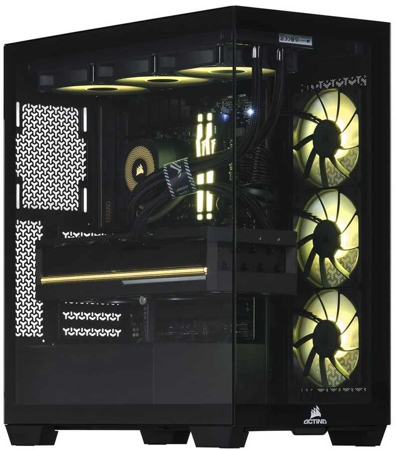 Stacionarus kompiuteris Actina 5901443413707 PC AMD Ryzen™ 7 9800X3D 32 GB DDR5-SDRAM 2 TB SSD NVIDIA GeForce RTX 5080 Midi Tower Juodas
