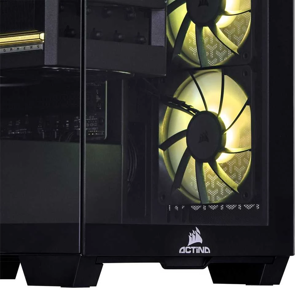 Stacionarus kompiuteris Actina 5901443413851 PC AMD Ryzen™ 7 7800X3D 32 GB DDR5-SDRAM 2 TB SSD NVIDIA GeForce RTX 5080 Windows 11 Home Midi Tower Juodas