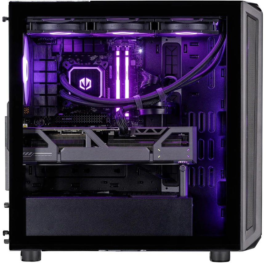 Actina 5901443414636 PC AMD Ryzen™ 7 9800X3D 32 GB DDR5-SDRAM 2 TB SSD AMD Radeon RX 9070 XT Midi Tower Juodas