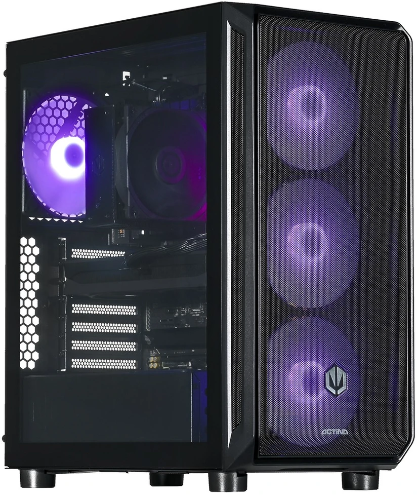 Stacionarus kompiuteris Actina 5901443414711 PC AMD Ryzen™ 7 7700 32 GB DDR5-SDRAM 2 TB SSD AMD Radeon RX9070 Midi Tower Juodas