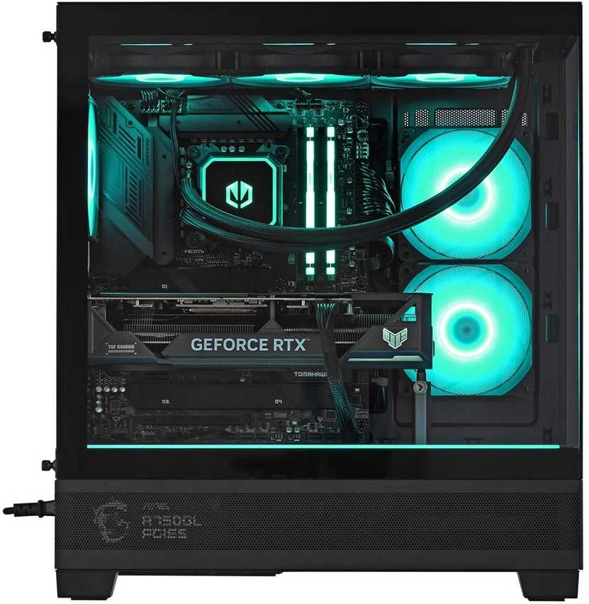 Stacionarus kompiuteris Actina 5901443416364 PC AMD Ryzen™ 7 9800X3D 32 GB DDR5-SDRAM 1 TB SSD NVIDIA GeForce RTX 5070 Midi Tower Juodas