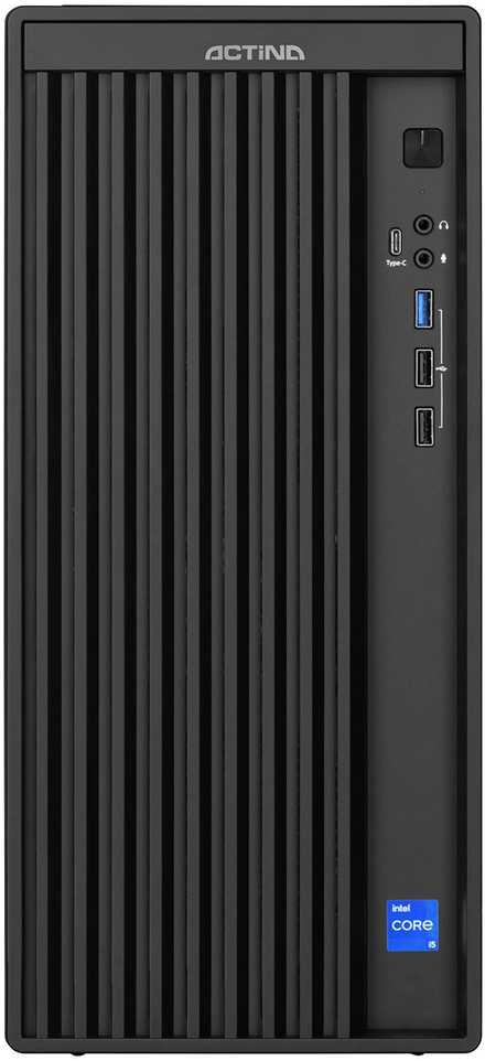 Stacionarus kompiuteris Actina 5901443418047 PC Intel® Core™ i5 i5-14400 16 GB DDR5-SDRAM 500 GB SSD Windows 11 Home Mini Tower Juodas