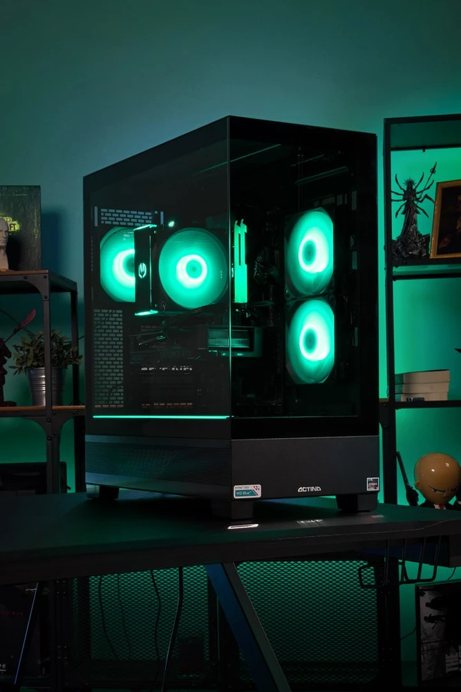 Stacionarus kompiuteris Actina 5901443421085 PC AMD Ryzen™ 5 5600X 32 GB DDR4-SDRAM 1 TB SSD NVIDIA GeForce RTX 5060 Midi Tower Juodas