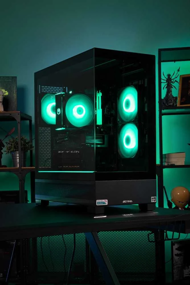 Stacionarus kompiuteris Actina 5901443421085 PC AMD Ryzen™ 5 5600X 32 GB DDR4-SDRAM 1 TB SSD NVIDIA GeForce RTX 5060 Midi Tower Juodas
