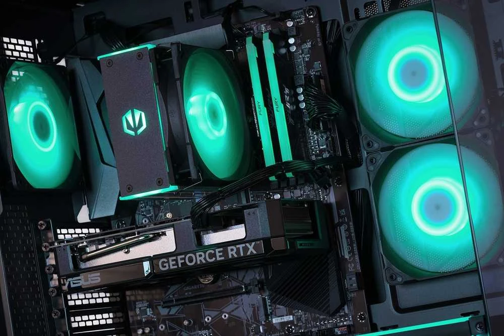 Stacionarus kompiuteris Actina 5901443421122 PC Intel® Core™ i5 i5-14400F 32 GB DDR5-SDRAM 1 TB SSD NVIDIA GeForce RTX 5060 Windows 11 Home Midi Tower Juodas