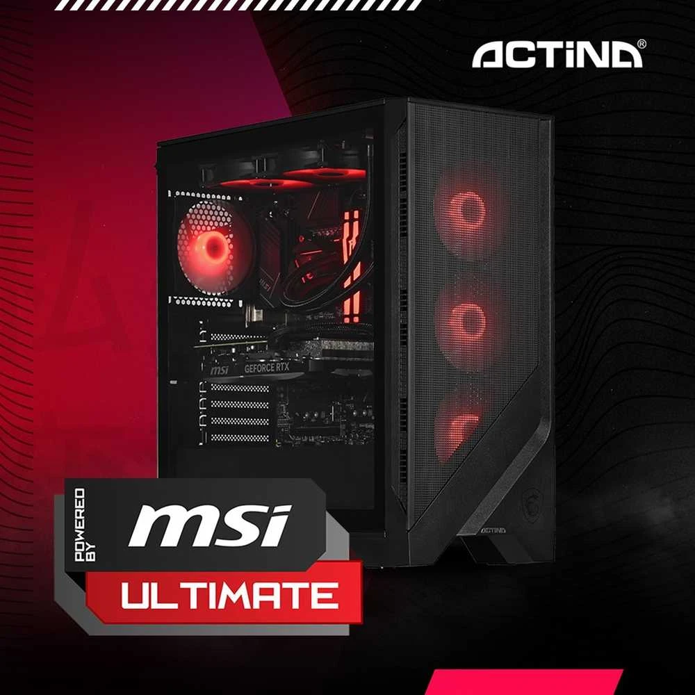 Stacionarus kompiuteris Actina 5901443421535 Kompiuteris Intel Core Ultra 7 265KF 32 GB DDR5-SDRAM 2 TB SSD NVIDIA GeForce RTX 5080 Windows 11 Home Midi Tower Juodas