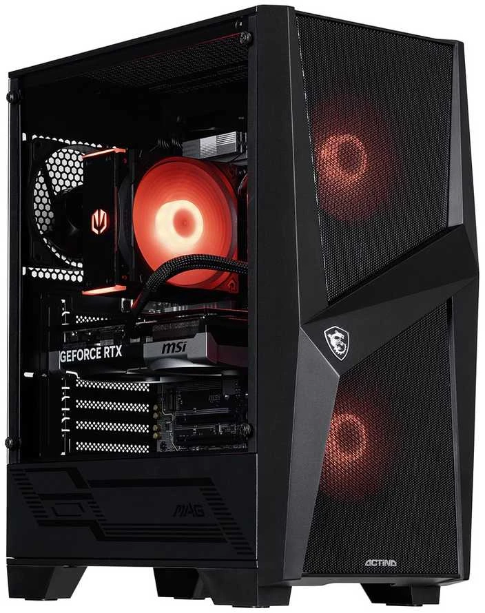 Stacionarus kompiuteris Actina 5901443421559 PC AMD Ryzen™ 7 8700F 32 GB DDR5-SDRAM 1 TB SSD NVIDIA GeForce RTX 5070 Midi Tower Juodas