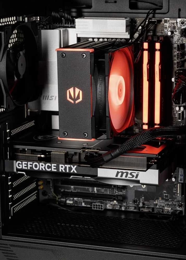 Stacionarus kompiuteris Actina 5901443421597 PC AMD RyzenTM 9 7900 32 GB DDR5-SDRAM 1 TB SSD NVIDIA GeForce RTX 5070 Ti Midi Tower Juodas