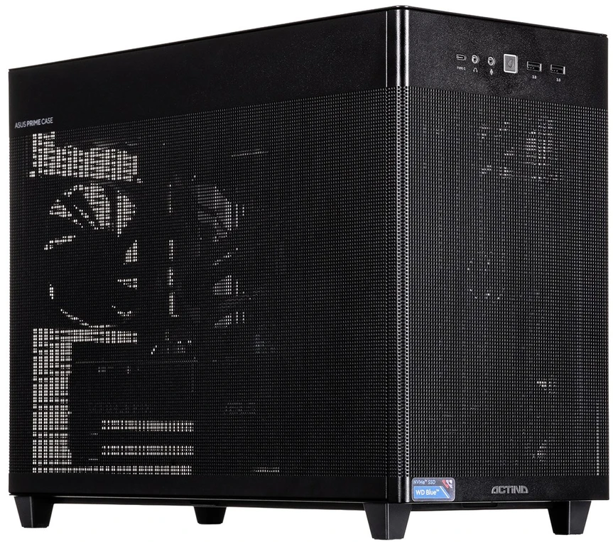 Ausinės Actina 5901443430469 PC AMD RyzenTM 5 9600X 32 GB DDR5-SDRAM 1 TB SSD NVIDIA GeForce RTX 5060 Ti Mini Tower Juodas