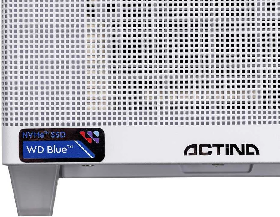 Stacionarus kompiuteris Actina 5901443430599 PC AMD Ryzen™ 7 8700F 32 GB DDR5-SDRAM 1 TB SSD AMD Radeon RX 9070 XT Mini Tower Baltas