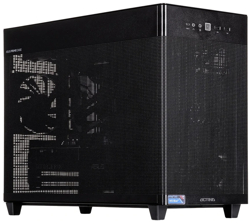 Ausinės Actina 5901443431817 PC AMD Ryzen™ 7 9700X 32 GB DDR5-SDRAM 1 TB SSD NVIDIA GeForce RTX 5070 Windows 11 Home Mini Tower Juodas