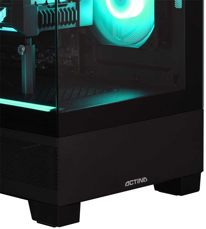 Actina 5901443438892 PC AMD Ryzen™ 9 9900X3D 32 GB DDR5-SDRAM 1 TB SSD AMD Radeon RX 9070 XT Midi Tower Juodas
