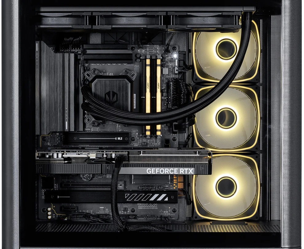 Ausinės Actina 5901443440239 PC AMD Ryzen™ 9 9900X3D 32 GB DDR5-SDRAM 2 TB SSD NVIDIA GeForce RTX 5090 Midi Tower Juodas